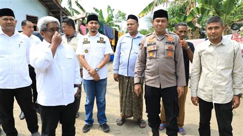 Kapolsek Dewantara Dampingi Kunjungan Bupati Aceh Utara Ke Rumah Korban