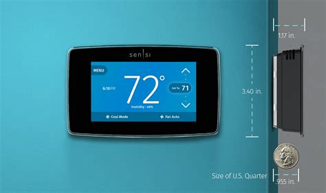 Emerson Thermostats Emerson Sensi Touch Wi Fi Thermostat For Smart