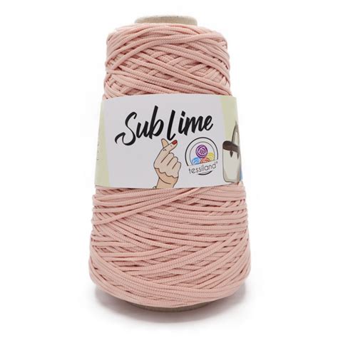 Cordon Thai Sublime Rose Poudré pour Sacs au Crochet 200 gr Tessiland