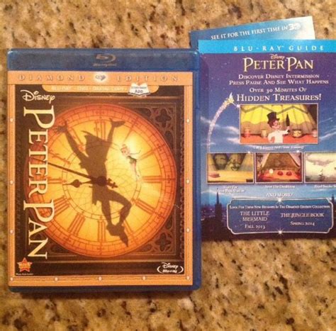 Peter Pan Blu Ray Dvd Disc Set Diamond Edition Authentic