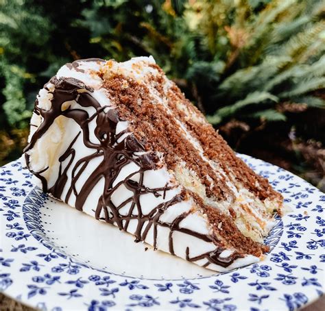 Marbled Chocolate And Lemon Cake With Chocolate Spattered Lemon