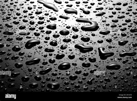 Water Droplets On Glass