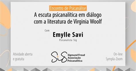 Encontro De Psican Lise Sig Agosto Online Sympla