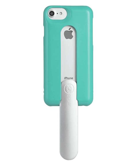 Med Turquoise POPSICASE | Sustainable iPhone case with a handle