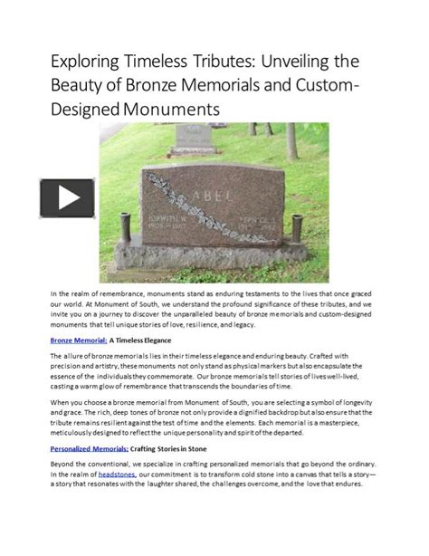 Ppt Exploring Timeless Tributes Unveiling The Beauty Of Bronze