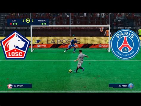 LOSC LILLE Vs PSG Penalty Shootout FIFA 22 YouTube