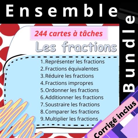 Les fractions cartes à tâches ENSEMBLE