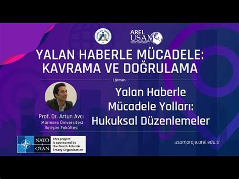 Prof Dr Artun Avcı Yalan Haberle Mücadele Yolları Hukuksal