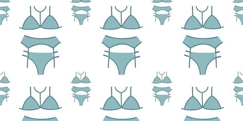 Premium Vector Seamless Pattern With Beautiful Lingerie Vector