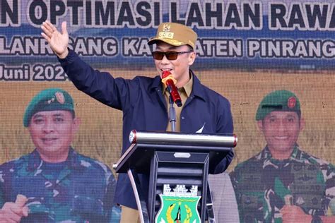 Sulsel Siap Jadi Pilot Project Pertanian Optimalisasi Lahan Rawa Di