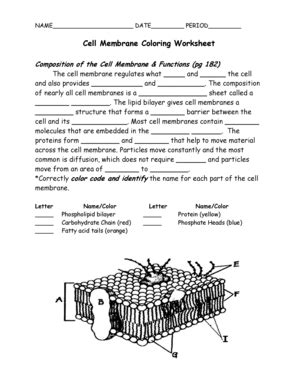 Cell Membrane Coloring Worksheet: Complete with ease | airSlate SignNow