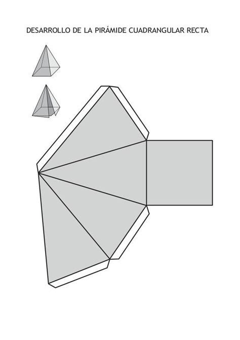 Plantilla Para Hacer Una Piramide Rectangular Recta Brainly Lat