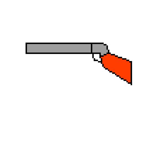 Cartoon Double Barrel Shotgun