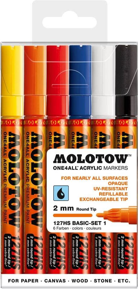 Molotow ONE4ALL 127HS Marker 6er Basic Set 1 Graffiti Shop Berlin