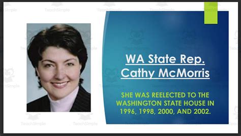 U S Representative Cathy Mcmorris Rodgers Wa 5th Bio Ppt By Teach