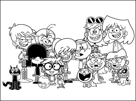 Loud House Free Printable Coloring Pages