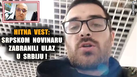 HITNA VEST Srpskom novinaru na aerodromu ne daju da uđe u Srbiju jer je