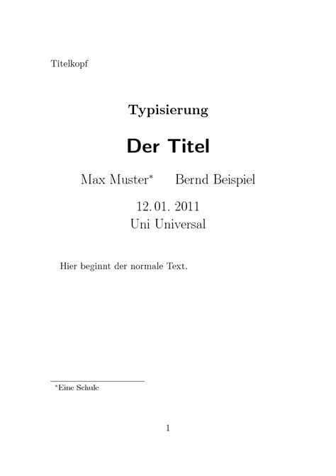 Lern Beispiele Aus Dem Latex Buch Das Latex Buch