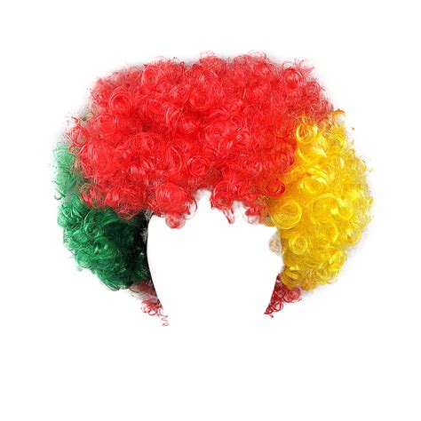 Flags Of European Cup Countries National Flag Short Curly Wig 2024