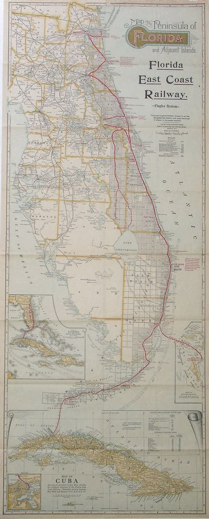 (FL.) Map of the Peninsula of Florida – The Old Map Gallery