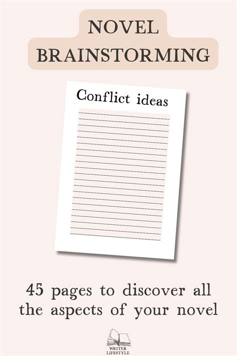 Brainstorming Printables For Writers Story Idea Organizer For Authors Story Mapping Template