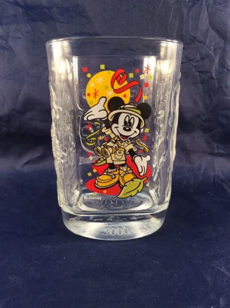 MCDONALDS MICKEY MOUSE Glasses Tumbler 2000 Walt Disney World