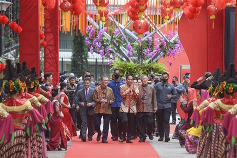 Foto Berita Foto Jokowi Dan Megawati Hadiri Perayaan Imlek Nasional