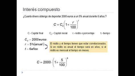 Problemas De Porcentaje Interés Compuesto Youtube