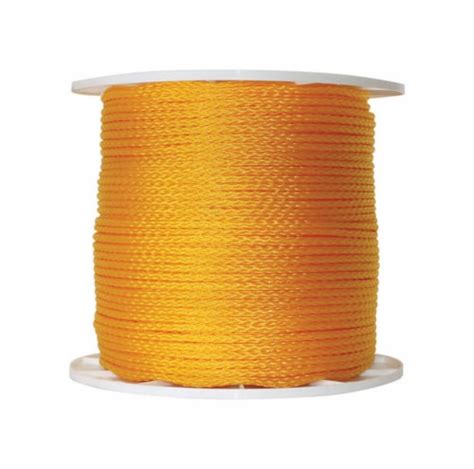 Wellington 1 4 In Dia X 1000 Ft L Yellow Hollow Braided Poly Rope