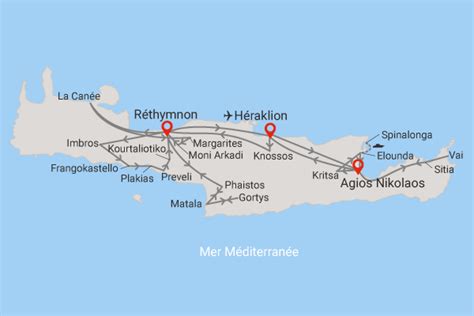 Circuit Cr Te Heraklion Merveilles De Cr Te D Est En Ouest