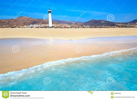 Praia Jandia De Morro Jable Matorral Em Fuerteventura Foto De Stock