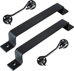 Amazon SDGINA Barn Door Handles 2 Pack 10 Inch Black Gate Handle