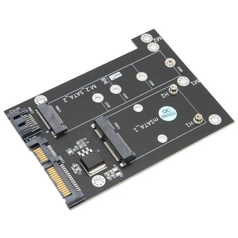 AUN Carte Adaptateur MSATA M 2 NGFF SSD Vers Double SATA3 Convertisseur