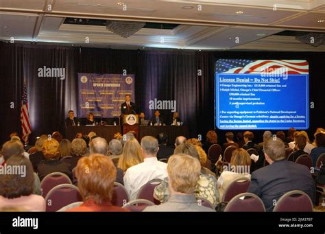 Bureau Of Industry And Security Update 2003 Conference Stock Photo