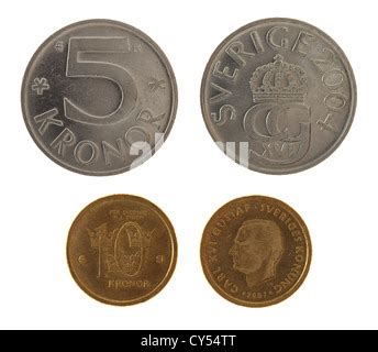 Monedas De Suecia El Rey Carl XVI Gustaf De Suecia Swedish Krona