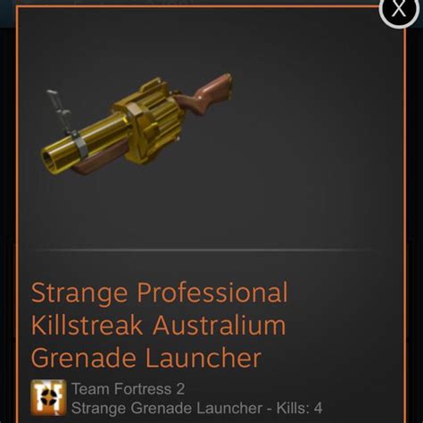 Strange Australium Professional Killstreak Grenade Launcher Video