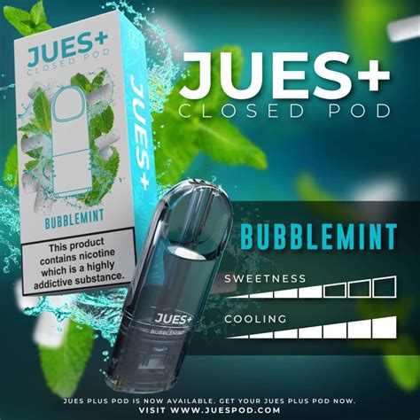 CLOSESYSTEM Jues Plus Pod Bubblemint บบเบลมน 2 5ml สำหรบRelx