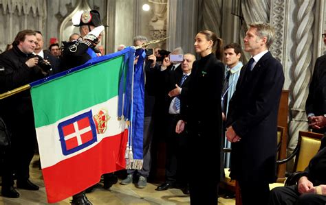 Photo Exclusif Vittoria de Savoie et son père Emmanuel Philibert de