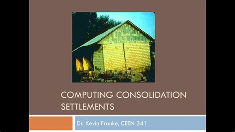 Ceen 341 Lecture 16 Computing Consolidation Settlements Youtube