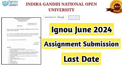 Ignou June Assignment Submission Last Date Mister Ignou Ignou