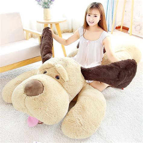 Big Teddy Dog Plush Toy Stuffed Puppy Dog Soft Plush Animal Pillow Home ...