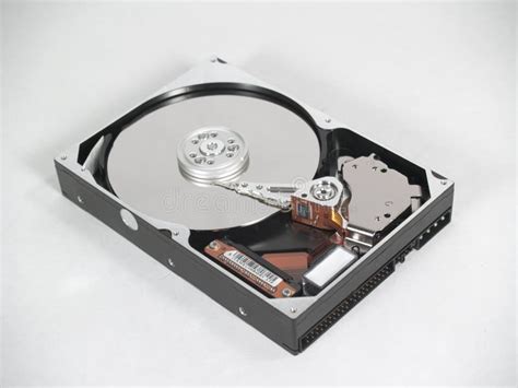 Naked Hard Drive Stock Image Image Of Platter Data Computer