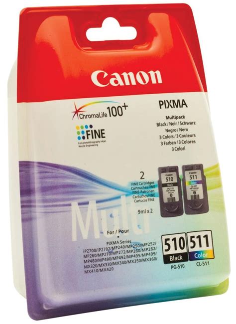 Canon Cartouche D Encre Pg Cl Multipack Noir Couleur