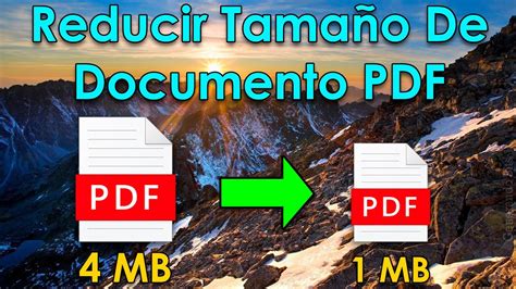 Descubre C Mo Reducir El Tama O De Un Pdf Sin Comprimir De Forma F Cil