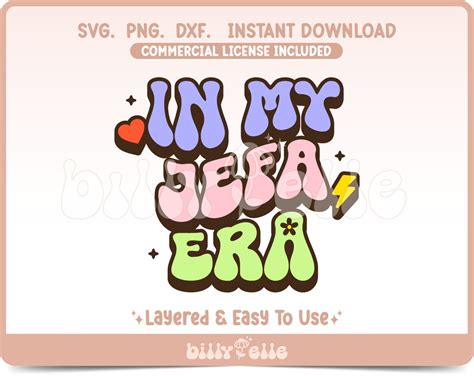 In My Jefa Era Svg Latina Jefa Stickers Png Layered Cricut Files