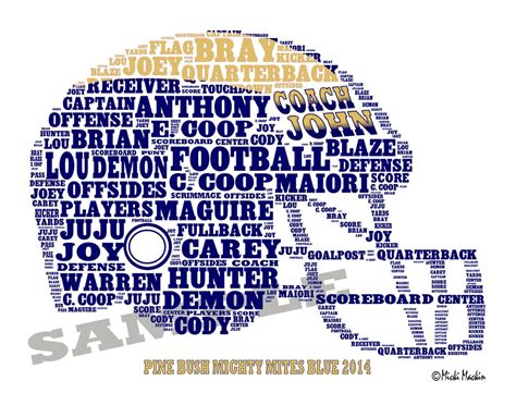 FOOTBALL Helmet: Personalized/custom Print - Etsy