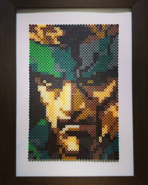 Solid Snake Metal Gear Perler Beads By Ryuzaki Alzaher With Images