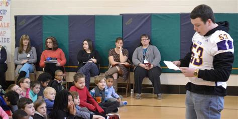 Elkton Football Players Visit Cecil Manor Elementary Sports Gallery