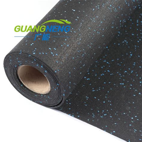 China Rubber Flooring In Roll For Gym Floor Black SBR Colorful EPDM