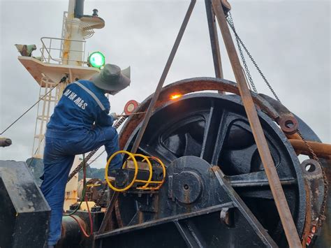 Renewal Mooring Winch Brake Lining In Viet Nam Ship Repair In Vietnam